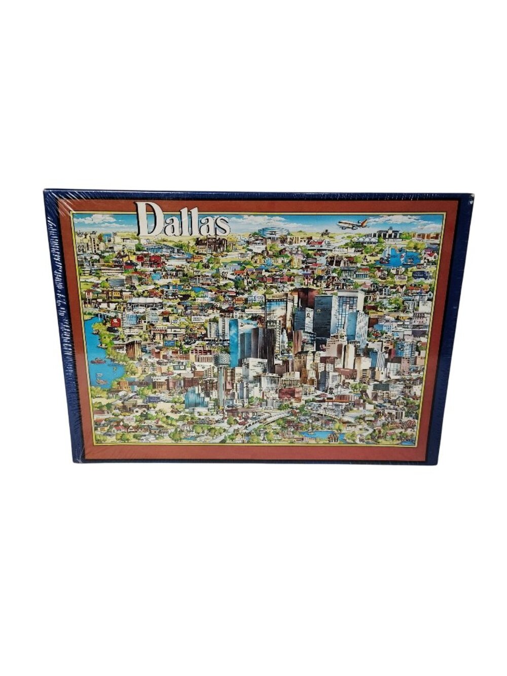 Buffalo Games Dallas Cityscape 504-Piece Vintage 1988 Interlocking Jigsaw Puzzle